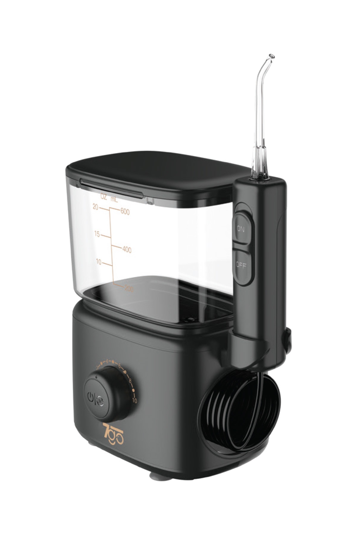 7GO 7GMF3 600 ML Ağız Duşu – 110 PSI Güçlü Su Basıncı, 5 Kademeli Ayar, 5 Başlık, 360° Döner Uç, IPX4, Diş Arası ve Diş Eti Temizleme