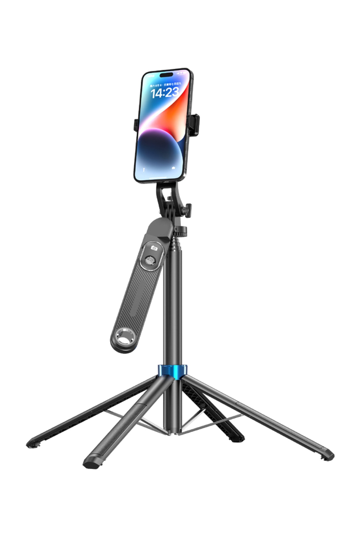 Blic BLT-41 1.8 Metre 360° Dönebilen Pan Tilt Bluetooth Selfie Çubuğu Tripod – Kablosuz Kumandalı Alüminyum Alaşım