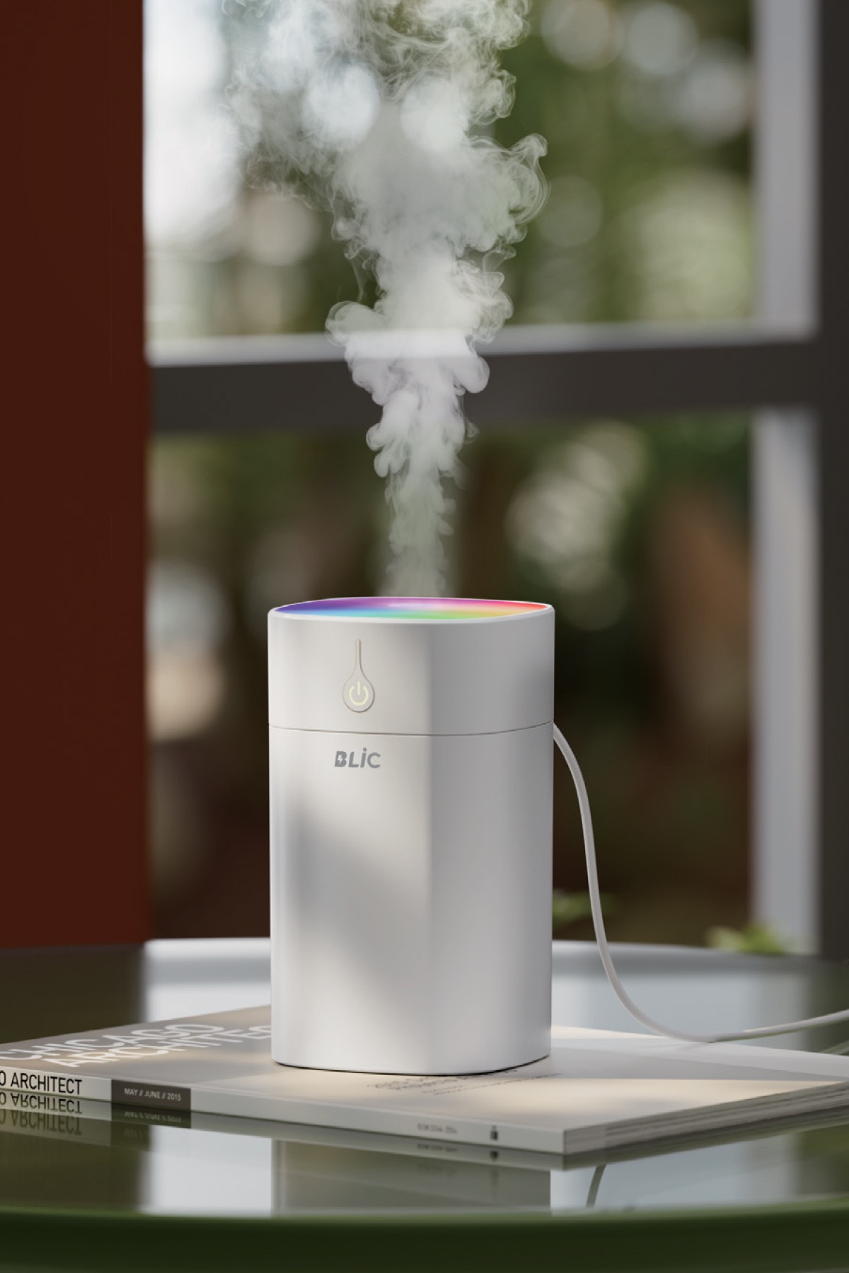 Blic SD09 400 ml Ultrasonik Hava Nemlendirici Beyaz – RGB LED Işıklı, USB 5V, 2W Mini Buhar Makinesi