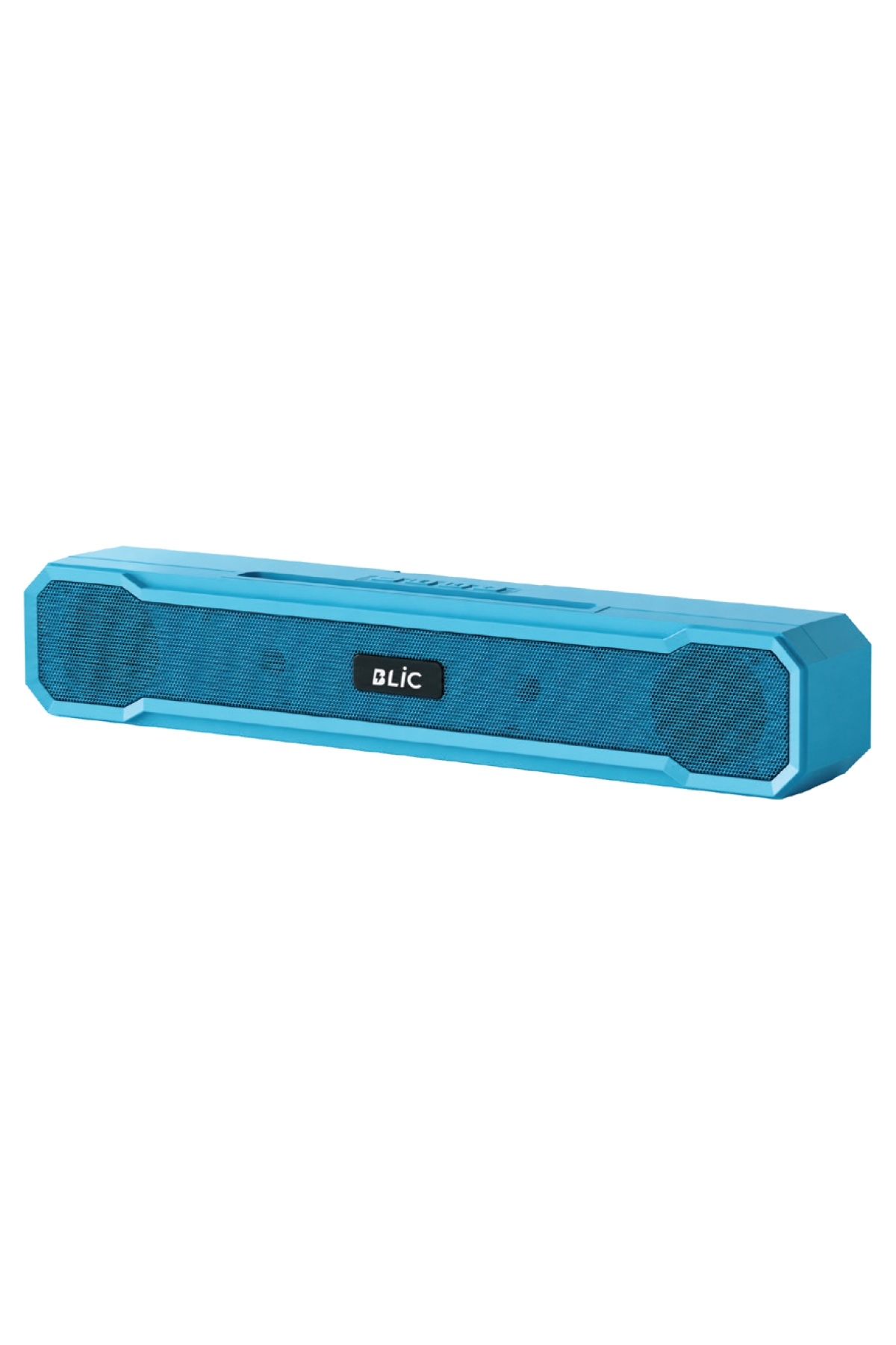 Blic BLS-85 Bluetooth 5.4 Masaüstü Soundbar Hoparlör Mavi, Telefon Standlı, 1500 mAh Şarjlı, USB ve TF Kart Destekli