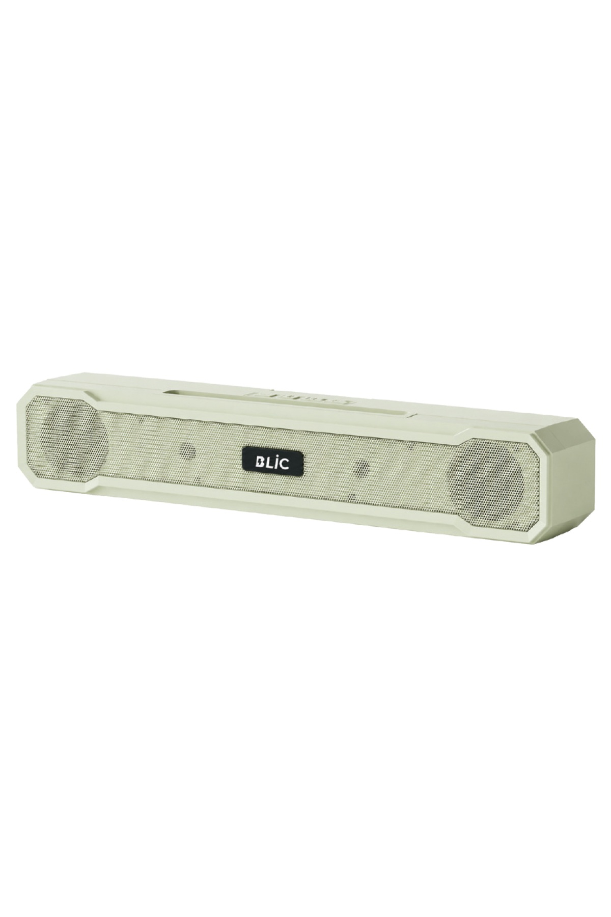 Blic BLS-85 Bluetooth 5.4 Masaüstü Soundbar Hoparlör Beyaz, Telefon Standlı, 1500 mAh Şarjlı, USB ve TF Kart Destekli