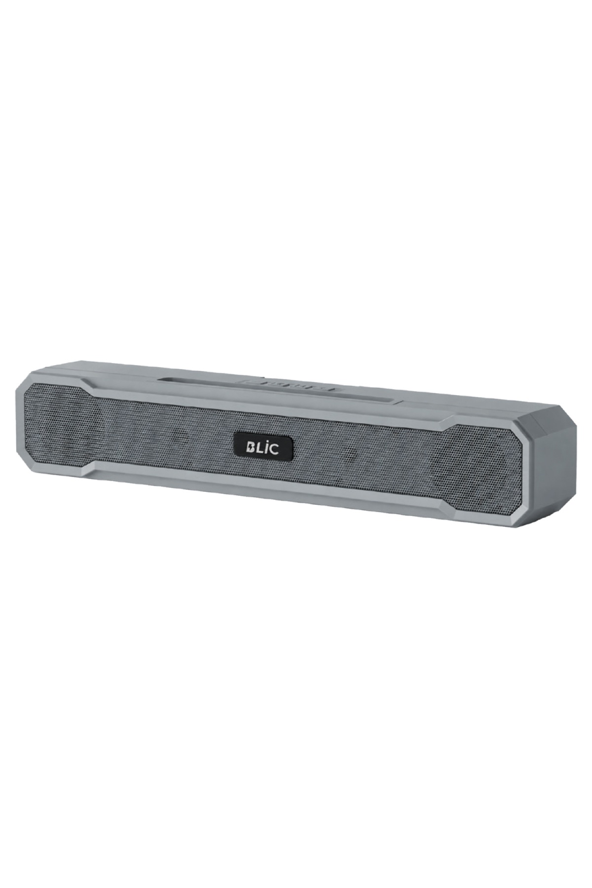 Blic BLS-85 Bluetooth 5.4 Masaüstü Soundbar Hoparlör Gri, Telefon Standlı, 1500 mAh Şarjlı, USB ve TF Kart Destekli