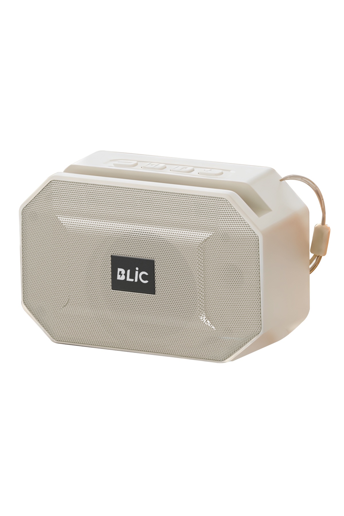 Blic BLS-89 Bluetooth 5.4 Taşınabilir Hoparlör Beyaz 6W RMS, Telefon Standlı, USB ve TF Kart Destekli