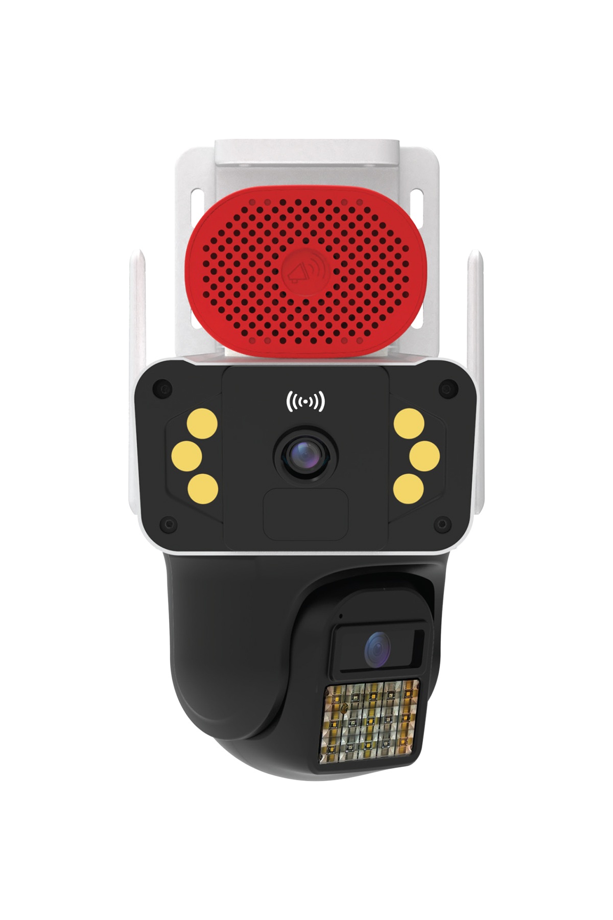 Blic PRO++ BLM-94 6 MP Çift Lensli Wi-Fi PTZ Dış Mekân IP Güvenlik Kamerası Beyaz, IP66, Sirenli ve Gece Görüşlü
