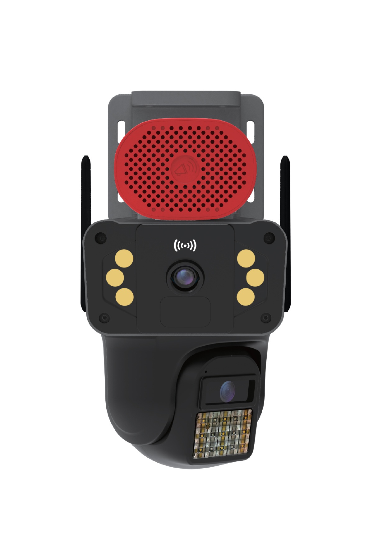 Blic PRO++ BLM-94 6 MP Çift Lensli Wi-Fi PTZ Dış Mekân IP Güvenlik Kamerası Siyah, IP66, Sirenli ve Gece Görüşlü