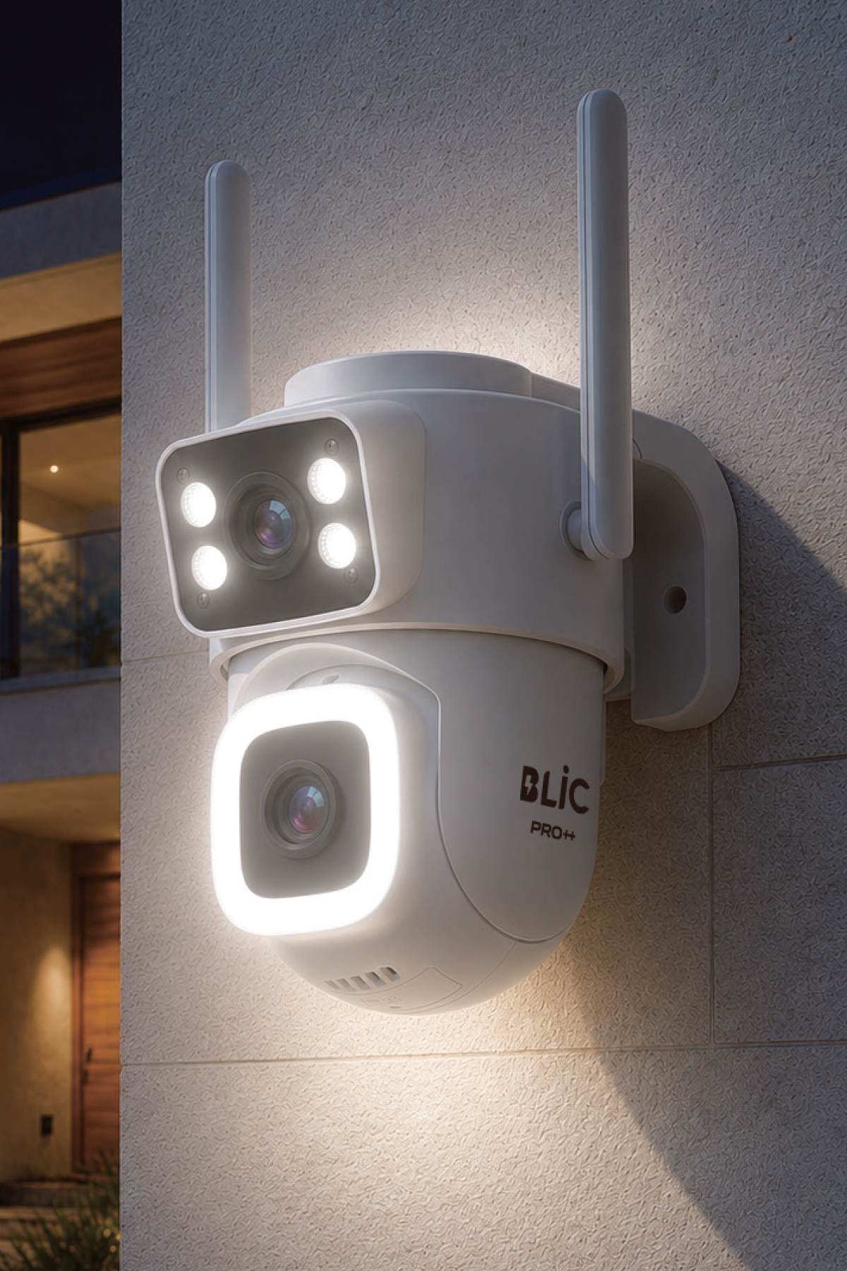 Blic BLM-112 Çift Lensli 6 MP (3+3 MP) Wi-Fi PTZ IP Güvenlik Kamerası, IP66 Dış Mekan, Gece Görüşü ve Çift Yönlü Ses