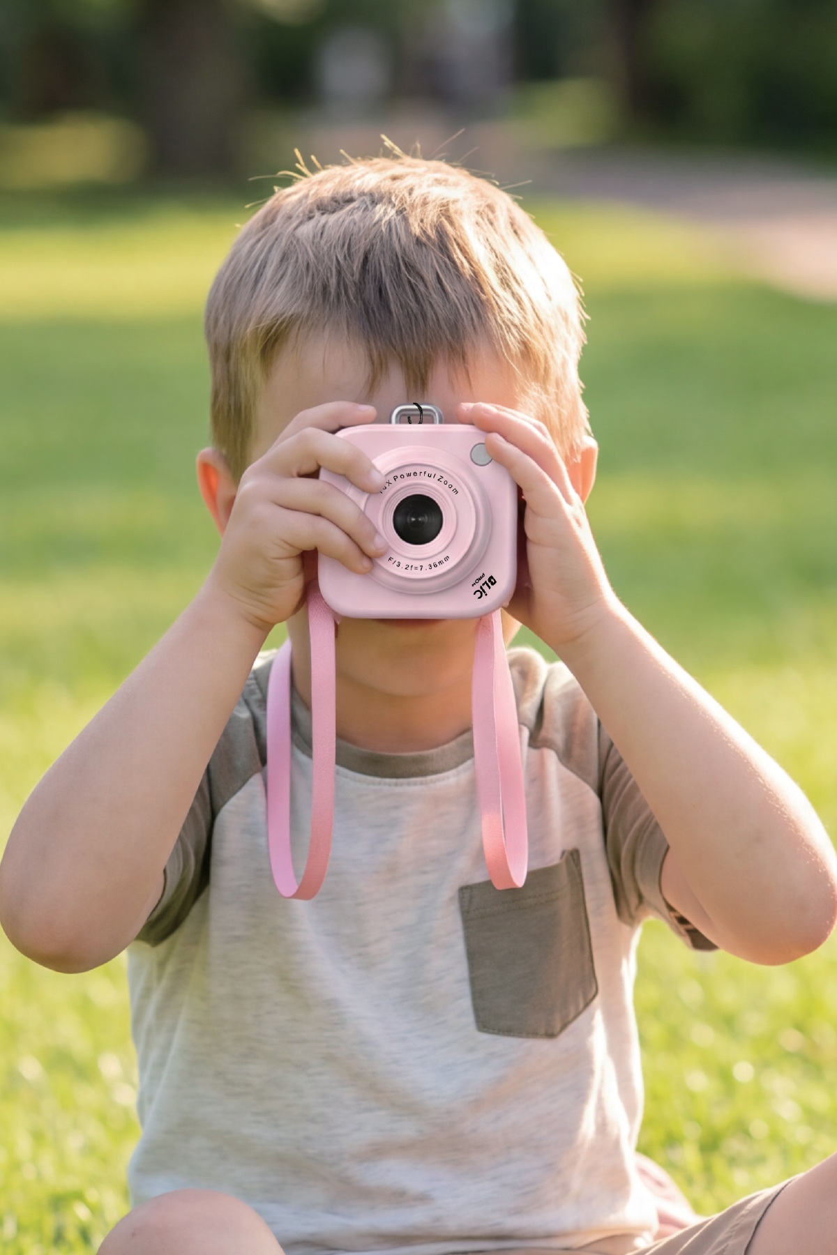 Blic PRO++ BLM-108 Mini Dijital Fotoğraf Makinesi Pembe 1 MP, 2,01 İnç Ekran, 16X Zoom, Type-C Şarjlı Cep Kamerası